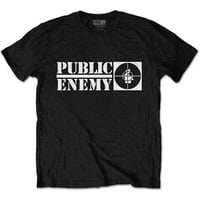 Javni neprijatelj Crosshairs logo Crna majica - službeni