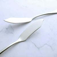 Nož za arerylin puter, nehrđajući čelik krema za rasipanje sira postavljene na stolu srebrne posuđe