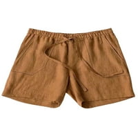 Muške plažne kratke hlače Solidne boje Ljetne kratke hlače Elastične struke Mini pantalone Ležerne prilike