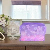 Niuredltd Travel Prijenosni toaletni torba Ženska torba za šminku Veliki kapacitet Kupatilo Vodootporno spremište za odbojnu cvjetnu prozirnu organizaciju