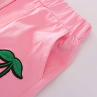 Ležerne prilike za ispisane kratke hlače Djevojke za djecu za bebe Ljetne djevojke Kratke hlače Elastična odjeća Hot Hlače Sequins modne ružičaste 4- godine