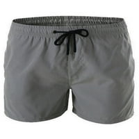 Luxplum muškarci plivaju trunke elastične strukske kratke hlače od pune boje Ljetne kratke hlače, casual