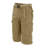 Wozhidaoke muške kratke hlače Ljetne kombinezone tanke labave muške radne hlače za muškarce plus veličine