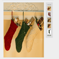 Lizxun Božić viseći čarapa Dot Print Plit Stock Bager Tree Ornament