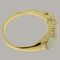 Britanci napravili su 10k žuti zlatni prirodni prsten ženski zaručni zborovi - Opcije veličine - Veličina 4,5