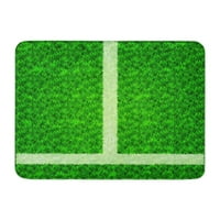 Bijela pruga retka retka zelena trava sportsko polje vrata vrata za kadu u obliku vrata 23.6x