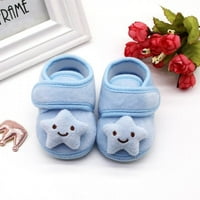 Xinhuaya Baby First Walke Cipele Novorođeni crtani ispis Antiklizni pamučni plišani cipele
