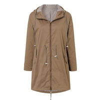 Baberdicy Jacket Women Plus jakna Kišne kapuljače Veličina Žene na otvorenom labav vjetrootporni kaput