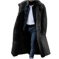 Muška topla krzna odjeća, zgušnjavati zimske kapute za zimske rovove, kaputi od krznenog krzna, jednoslojni