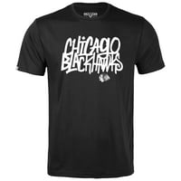 Levele za mlade Crni Chicago Blackhawks Little Richmond Graffiti majica
