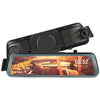 Dash CAM ogledalo za automobil, retrovizor za stražnji pogled sa 10 IPS punim dodirnim ekranom, 1080p
