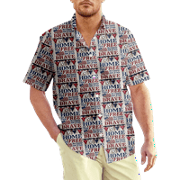 4. jula muška havajska majica USA Nacionalna kamena košulja Grafički 3D majica plus veličina dnevna kratka rukava nabora za ispis odjeće za ispis preterano