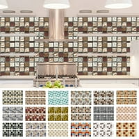 Yipa samoljepljive zidne pločice naljepnice vodootporne backsplash naljepnice za DIY kuhinjske kupatilo
