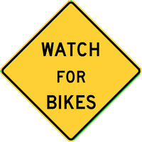 Znakovi prometa i skladišta - sat za bicikle, Maryland aluminijski znak Ulično odobreno Znak 0. Debljina