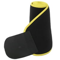 Fitness struk treneri, elastični struk Trimer Belt Friendly Soft za jogu vježbu mršav mršavljenje Žuto crno