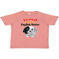 Inktastični engleski setter pas poklon poklon toddler dječak ili majica s toddlerom