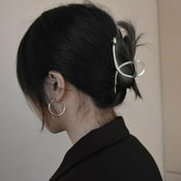 Veliki legura za kosu kandže sa ukrasom zmijskih oblika ulova za kosu učvršćena čeljusti za žene za žene pola lepine kose debele kose