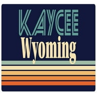 Kaycee Wyoming Vinil naljepnica za naljepnicu Retro dizajn