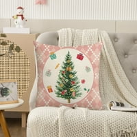 Wirlsweal jastučnica za kućni dekor kauč jastučni jastuk crtani božićni element jastučnica modernog mekog dodirnog jastuka za kućni dekor sa skrivenim
