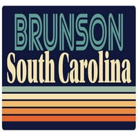 Brunson South Carolina Vinil naljepnica za naljepnicu Retro dizajn