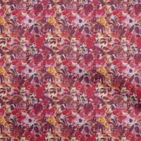 Onuone Rayon magenta tkanina apstraktna cvjetna opticajskog materijala ispisuju šivanje tkanine od dvorišta