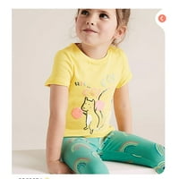 Djevojke majice za djecu za dijete Dječji kratkih kratkih kratkih kratkih pločica Moda Cartoon Ispis