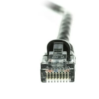 & E CAT Black Ethernet patch kabel, bezobziran oblikovani čizmu, pakovanje
