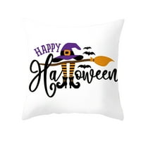 Halloween jastuk 18x18 Vojčica bundeve Halloween jastuk za nožnu vješticu, kafić za kauču za kavu za nožnu vješticu, svečani ukrasi za Halloween za zaseljenje poljoprivrede ispod