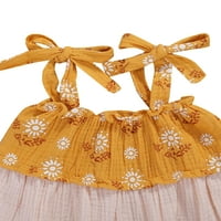 Nituyy Toddler Baby Girl Riffled Tutu haljina bez rukava sa rukavicama haljina haljina haljina ljetna odjeća