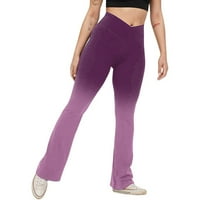 Široke pantalone za noge za žene Ženske modne palazzo hlače za žene modne žene tiskane joge hlače sportske