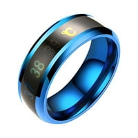 Wendunide prstenovi od nehrđajućeg čelika Temperatura prstena Temperatura karoserije Smart Temperature Promjena boje Titanijum čelični par prsten E