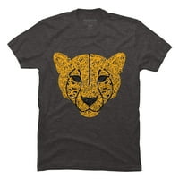 Cheetah Muški ugljen Heather Sivi grafički tee - Dizajn od strane ljudi m