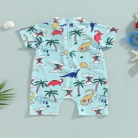 Treegren Ljeto Djeca crtani morski pas dinosaur tiskani kupaći kostimi za sunčanje na plaži za odmor
