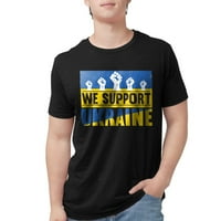 Cafepress - podržavamo majicu Ukrajine - majica Muške Tri-Blend