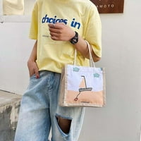 Studenti Girls Tote ženske ručke torbe Japanske platnene torbe Torba za torbu B