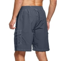 Hlače muškarci Sportske kratke hlače prugasta jogging dna ljetna trening pantalone s džepovima elastični pojas za prozračne kratke hlače