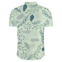 Košulje za muškarce muške havajske majice kratki rukav casual gumb dolje na plaži cvijeću košulju
