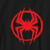 Dječakov pauk-čovjek: preko pauka-stiha grafita Spider logo Grafički tee crni medij