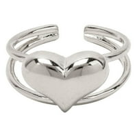 Hanxiulin Ljubavni prsten ženski metal Jednostavan retro srčani prsten za prsten za valentinovo