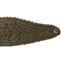 Wrailbles® ručna pletena cvjetna traka za glavu, smeđa