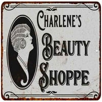 Charlene's Beauty Shoppe Chic Sign Vintage Décor Metal Sign 112180021223