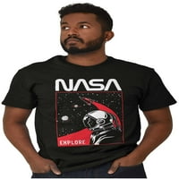 Worm logo Vanjski prostor Astronaut Muška grafička majica Tees Brisco Brends X