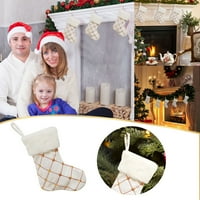 Božićni dekor Gold Glitter Božićne čarape Dječje bombonske torbe Božićni privjesci Božićne čarape Privjesci za odmor