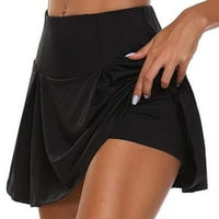 Qcmgmg teniske suknje za žene sa džepovima Atletska plutana vježba visokog struka Golf Ženska suknja