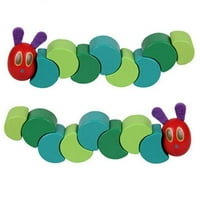 Welling Colorful Drvena Hungry Twist Caterpillar Baby Children Poklon Tyy