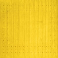 Ahgly Company u zatvorenom pravokutniku Čvrsti žuti modernski prostirki, 8 '12 '