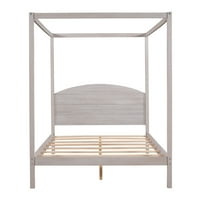 Krevet od punog veličine, nadstrešnicu platforma krevet s uzglavljem, puni drveni okvir sa punim krevetom