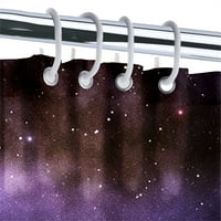 Galaxy Space Star Star Print Bath Curtains Tuš za odmor Kućni ukrasi, 3, 90x