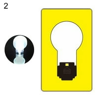 Green Portable ultra tanki mini LED novčanik džepne kreditne kartice Veličina lampe noćna lampica limuno žuta bijela svjetlost *