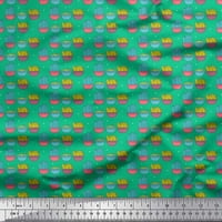 Soimoi Brown Japan Crepe saten tkanina Dot, lonac i postrojenja Vrtni dodaci Ispisana obrtna tkanina